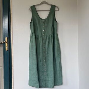 NWOT NPL Valley dress // Vintage Green // L